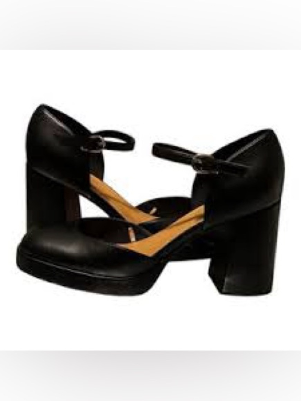 NWOT ⚫️Nine West Black Mary Jane Block Heel Pumps - ⚫️